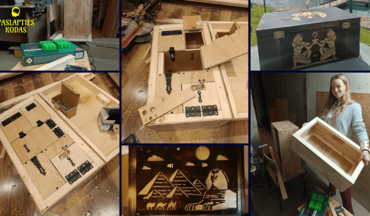 paslapties kodas galvosukių dėžių komanda